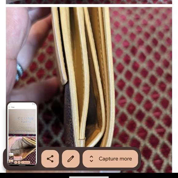 AUTHENTICATED Vintage Celine Macadam Bifold Wallet - Picture 10 of 11